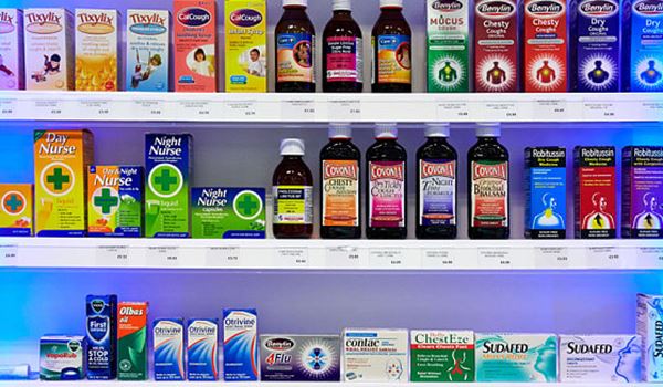 Various over the counter medicines